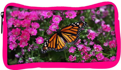 

Snoogg Eco Friendly Canvas Butterfly In Pink Flower Designer Student Pen Pencil Case Coin Purse Pouch Cosmetic Makeup Bag (PINK) Pouch(Multicolor)