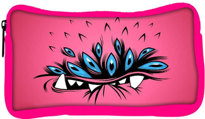 

Snoogg Eco Friendly Canvas Van Beater Face Designer Student Pen Pencil Case Coin Purse Pouch Cosmetic Makeup Bag (PINK) Pouch(Multicolor)