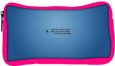 

Snoogg Eco Friendly Canvas Leave The Cursor Designer Student Pen Pencil Case Coin Purse Pouch Cosmetic Makeup Bag (PINK) Pouch(Multicolor)