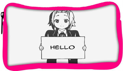

Snoogg Eco Friendly Canvas Anime Hello Student Pen Pencil Case Coin Purse Pouch Cosmetic Makeup Bag (PINK) Pouch(Multicolor)