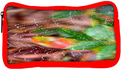 

Snoogg Eco Friendly Canvas Spider Web Student Pen Pencil Case Coin Purse Pouch Cosmetic Makeup Bag (RED) Pouch(Multicolor)