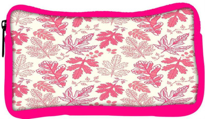 

Snoogg Eco Friendly Canvas Red Leaves Designer Student Pen Pencil Case Coin Purse Pouch Cosmetic Makeup Bag (PINK) Pouch(Multicolor)
