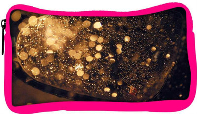 

Snoogg Eco Friendly Canvas Rain Mirrors Water Drops Designer Student Pen Pencil Case Coin Purse Pouch Cosmetic Makeup Bag (PINK) Pouch(Multicolor)