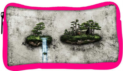

Snoogg Eco Friendly Canvas Water Pouring Designer Student Pen Pencil Case Coin Purse Pouch Cosmetic Makeup Bag (PINK) Pouch(Multicolor)