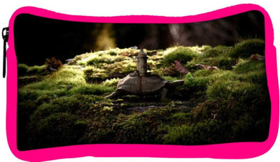 

Snoogg Eco Friendly Canvas Small Tortoise Designer Student Pen Pencil Case Coin Purse Pouch Cosmetic Makeup Bag (PINK) Pouch(Multicolor)