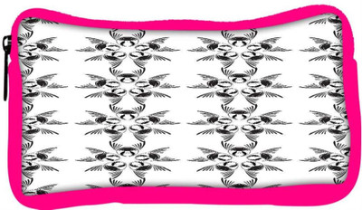

Snoogg Eco Friendly Canvas Black And White Pattern Designer Student Pen Pencil Case Coin Purse Pouch Cosmetic Makeup Bag (PINK) Pouch(Multicolor)
