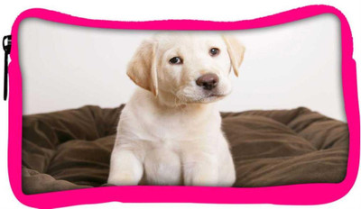 

Snoogg Eco Friendly Canvas Cute Puppy Designer Student Pen Pencil Case Coin Purse Pouch Cosmetic Makeup Bag (PINK) Pouch(Multicolor)