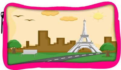 

Snoogg Eco Friendly Canvas France Eiffel Tower Cartoon Background Vector Student Pen Pencil Case Coin Purse Pouch Cosmetic Makeup Bag (PINK) Pouch(Multicolor)