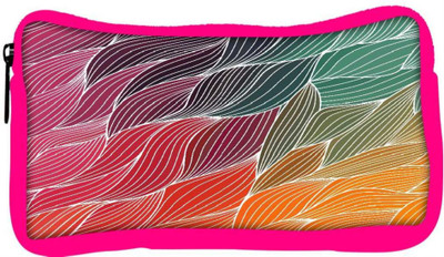 

Snoogg Eco Friendly Canvas Vector Abstract Hand Drawn Waves Texture Student Pen Pencil Case Coin Purse Pouch Cosmetic Makeup Bag (PINK) Pouch(Multicolor)