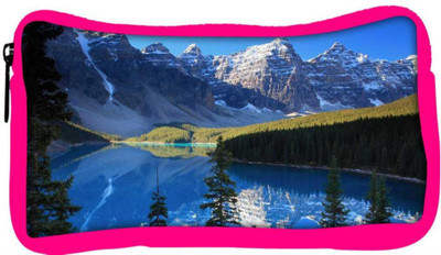 

Snoogg Eco Friendly Canvas White Mountain Designer Student Pen Pencil Case Coin Purse Pouch Cosmetic Makeup Bag (PINK) Pouch(Multicolor)