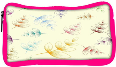 

Snoogg Eco Friendly Canvas Lite Color Leaves Designer Student Pen Pencil Case Coin Purse Pouch Cosmetic Makeup Bag (PINK) Pouch(Multicolor)