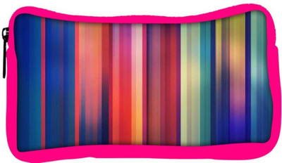 

Snoogg Eco Friendly Canvas Horizontal Multicolor Design Designer Student Pen Pencil Case Coin Purse Pouch Cosmetic Makeup Bag (PINK) Pouch(Multicolor)
