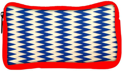 

Snoogg Eco Friendly Canvas Navy Blue Waves 2501 Student Pen Pencil Case Coin Purse Pouch Cosmetic Makeup Bag (RED) Pouch(Multicolor)