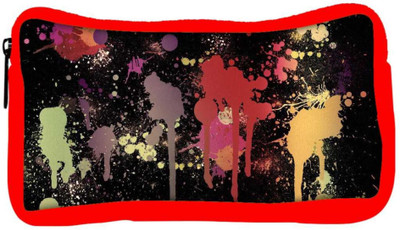 

Snoogg Eco Friendly Canvas Splash Paints Student Pen Pencil Case Coin Purse Pouch Cosmetic Makeup Bag (RED) Pouch(Multicolor)