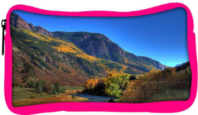 

Snoogg Eco Friendly Canvas Blossom Autumn Designer Student Pen Pencil Case Coin Purse Pouch Cosmetic Makeup Bag (PINK) Pouch(Multicolor)
