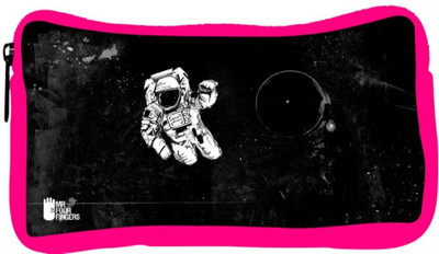 

Snoogg Eco Friendly Canvas Astronaut Designer Student Pen Pencil Case Coin Purse Pouch Cosmetic Makeup Bag (PINK) Pouch(Multicolor)