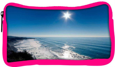 

Snoogg Eco Friendly Canvas Sun View In The Beach View Designer Student Pen Pencil Case Coin Purse Pouch Cosmetic Makeup Bag (PINK) Pouch(Multicolor)