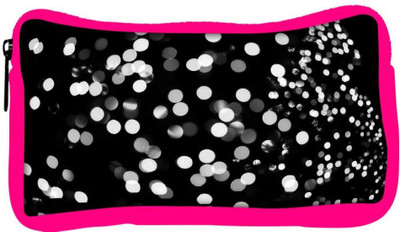 

Snoogg Eco Friendly Canvas Black And White Spots Designer Student Pen Pencil Case Coin Purse Pouch Cosmetic Makeup Bag (PINK) Pouch(Multicolor)