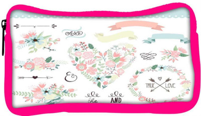 

Snoogg Eco Friendly Canvas Wedding Graphic Set Student Pen Pencil Case Coin Purse Pouch Cosmetic Makeup Bag (PINK) Pouch(Multicolor)