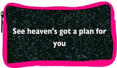 

Snoogg Eco Friendly Canvas See Heaven'S Got A Plan For You Student Pen Pencil Case Coin Purse Pouch Cosmetic Makeup Bag (PINK) Pouch(Multicolor)