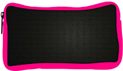 

Snoogg Eco Friendly Canvas Abstract Black Wall Design Designer Student Pen Pencil Case Coin Purse Pouch Cosmetic Makeup Bag (PINK) Pouch(Multicolor)