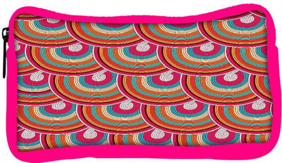 

Snoogg Eco Friendly Canvas Mixed Colors Pattern Designer Student Pen Pencil Case Coin Purse Pouch Cosmetic Makeup Bag (PINK) Pouch(Multicolor)