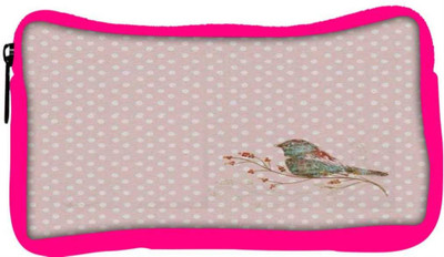 

Snoogg Eco Friendly Canvas Bird Grunge Student Pen Pencil Case Coin Purse Pouch Cosmetic Makeup Bag (PINK) Pouch(Multicolor)