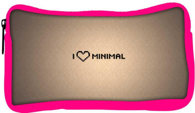 

Snoogg Eco Friendly Canvas I Love Minimal Designer Student Pen Pencil Case Coin Purse Pouch Cosmetic Makeup Bag (PINK) Pouch(Multicolor)
