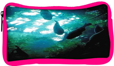 

Snoogg Eco Friendly Canvas Aquarium Fishes Student Pen Pencil Case Coin Purse Pouch Cosmetic Makeup Bag (PINK) Pouch(Multicolor)