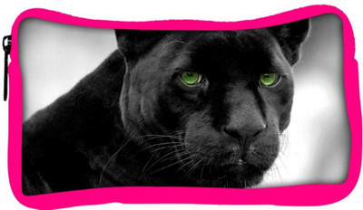 

Snoogg Eco Friendly Canvas Black Tiger Designer Student Pen Pencil Case Coin Purse Pouch Cosmetic Makeup Bag (PINK) Pouch(Multicolor)