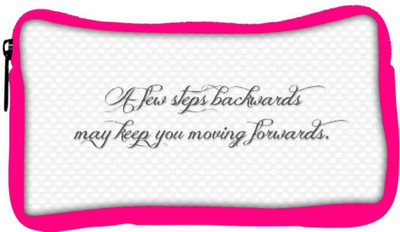 

Snoogg Eco Friendly Canvas Just A Few Steps Designer Student Pen Pencil Case Coin Purse Pouch Cosmetic Makeup Bag (PINK) Pouch(Multicolor)