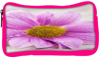 

Snoogg Eco Friendly Canvas Simple Flower Designer Student Pen Pencil Case Coin Purse Pouch Cosmetic Makeup Bag (PINK) Pouch(Multicolor)