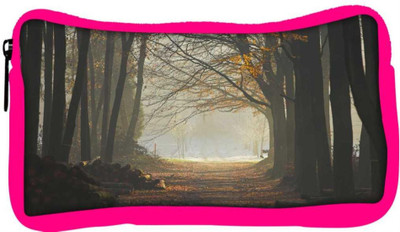 

Snoogg Eco Friendly Canvas Cutting The Forest Designer Student Pen Pencil Case Coin Purse Pouch Cosmetic Makeup Bag (PINK) Pouch(Multicolor)