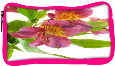 

Snoogg Eco Friendly Canvas Alstroemeria Flowers Student Pen Pencil Case Coin Purse Pouch Cosmetic Makeup Bag (PINK) Pouch(Multicolor)
