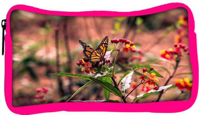 

Snoogg Eco Friendly Canvas Butterfly Sitting In Red Flower Designer Student Pen Pencil Case Coin Purse Pouch Cosmetic Makeup Bag (PINK) Pouch(Multicolor)