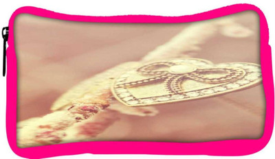 

Snoogg Eco Friendly Canvas Heart Penden Designer Student Pen Pencil Case Coin Purse Pouch Cosmetic Makeup Bag (PINK) Pouch(Multicolor)