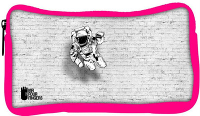 

Snoogg Eco Friendly Canvas Mr.Four Fingers Designer Student Pen Pencil Case Coin Purse Pouch Cosmetic Makeup Bag (PINK) Pouch(Multicolor)