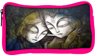 

Snoogg Eco Friendly Canvas Radha Prayer Student Pen Pencil Case Coin Purse Pouch Cosmetic Makeup Bag (PINK) Pouch(Multicolor)