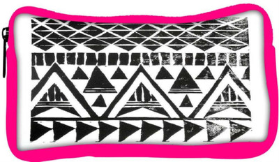 

Snoogg Eco Friendly Canvas Sketch Aztec Student Pen Pencil Case Coin Purse Pouch Cosmetic Makeup Bag (PINK) Pouch(Multicolor)