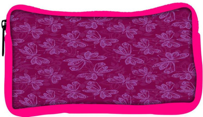 

Snoogg Eco Friendly Canvas Light Butterfly Pink Pattern Designer Student Pen Pencil Case Coin Purse Pouch Cosmetic Makeup Bag (PINK) Pouch(Multicolor)