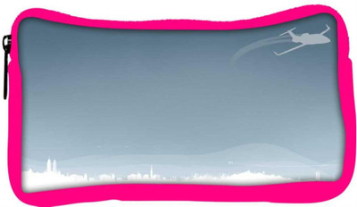 

Snoogg Eco Friendly Canvas Flying Plane Designer Student Pen Pencil Case Coin Purse Pouch Cosmetic Makeup Bag (PINK) Pouch(Multicolor)
