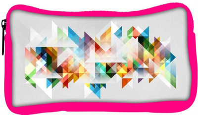 

Snoogg Eco Friendly Canvas Abstract Colourful Theme Student Pen Pencil Case Coin Purse Pouch Cosmetic Makeup Bag (PINK) Pouch(Multicolor)