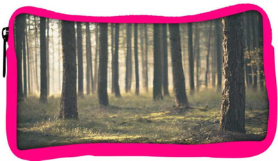 

Snoogg Eco Friendly Canvas Forest Surface Designer Student Pen Pencil Case Coin Purse Pouch Cosmetic Makeup Bag (PINK) Pouch(Multicolor)