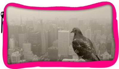 

Snoogg Eco Friendly Canvas Empire State Pigeon Designer Student Pen Pencil Case Coin Purse Pouch Cosmetic Makeup Bag (PINK) Pouch(Multicolor)