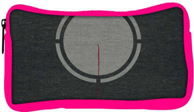 

Snoogg Eco Friendly Canvas Gray Circle Minimalistic Designer Student Pen Pencil Case Coin Purse Pouch Cosmetic Makeup Bag (PINK) Pouch(Multicolor)