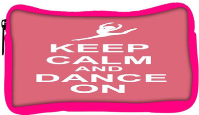 

Snoogg Eco Friendly Canvas Keep Calm And Dance On Student Pen Pencil Case Coin Purse Pouch Cosmetic Makeup Bag (PINK) Pouch(Multicolor)