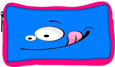 

Snoogg Eco Friendly Canvas Funny Face Inserted Student Pen Pencil Case Coin Purse Pouch Cosmetic Makeup Bag (PINK) Pouch(Multicolor)