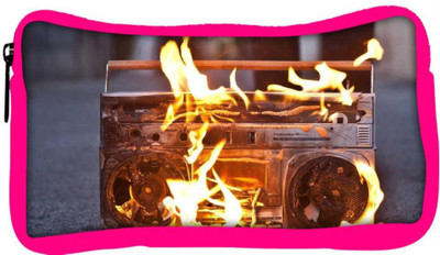 

Snoogg Eco Friendly Canvas Boombox In Fire Photography Designer Student Pen Pencil Case Coin Purse Pouch Cosmetic Makeup Bag (PINK) Pouch(Multicolor)