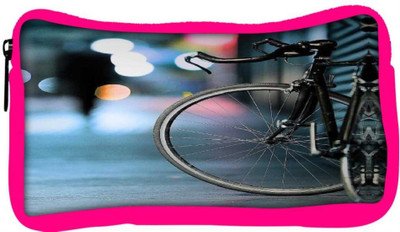 

Snoogg Eco Friendly Canvas Bicycles Digital Art Student Pen Pencil Case Coin Purse Pouch Cosmetic Makeup Bag (PINK) Pouch(Multicolor)