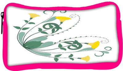 

Snoogg Eco Friendly Canvas Retro Floral Frame Corner Student Pen Pencil Case Coin Purse Pouch Cosmetic Makeup Bag (PINK) Pouch(Multicolor)